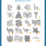 kopiark zentangle dyr 2